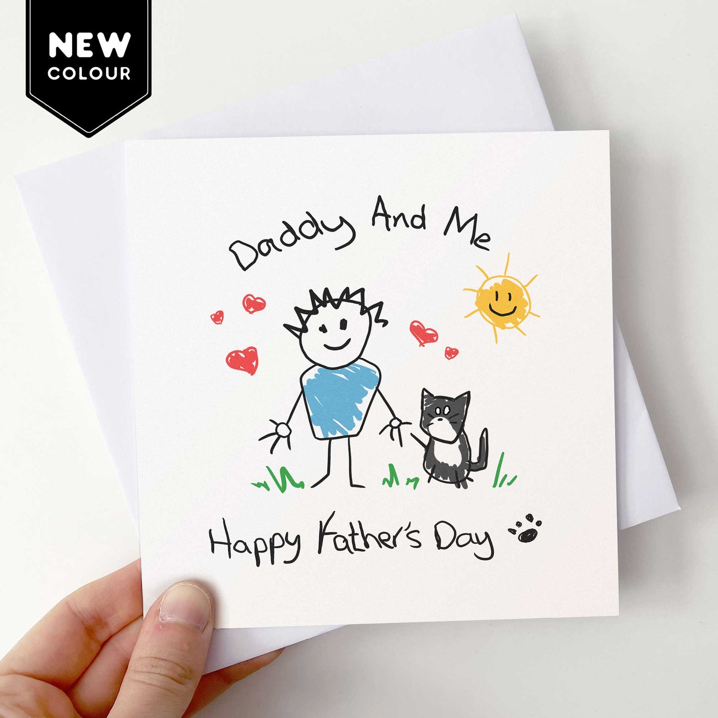 Cat Daddy & Me Fathers Day Card From The Cat