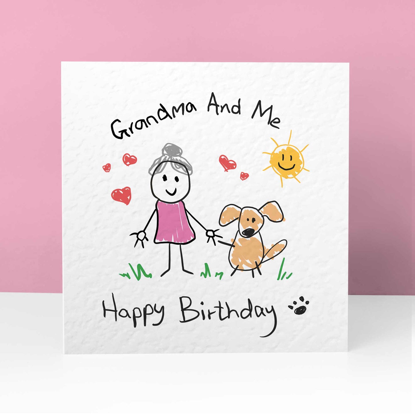 Dog Grandma & Me Birthday Card - From The Dog to Grandma