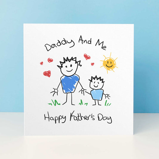 Daddy & Me Father's Day Card From Son