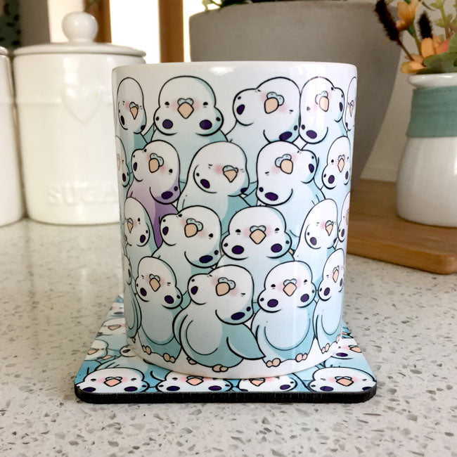 Budgie Flock Bird Mug, Dishwasher & Microwave Safe PaperCrateUK