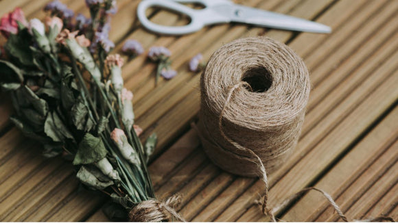 Twine String with Flowers