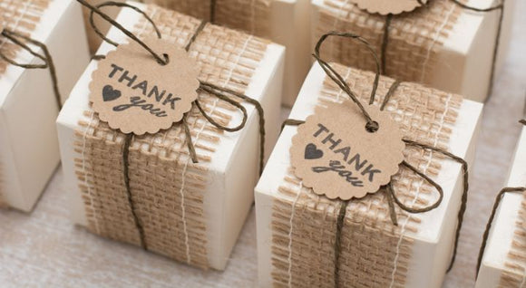 Twine Wedding Favours Banner