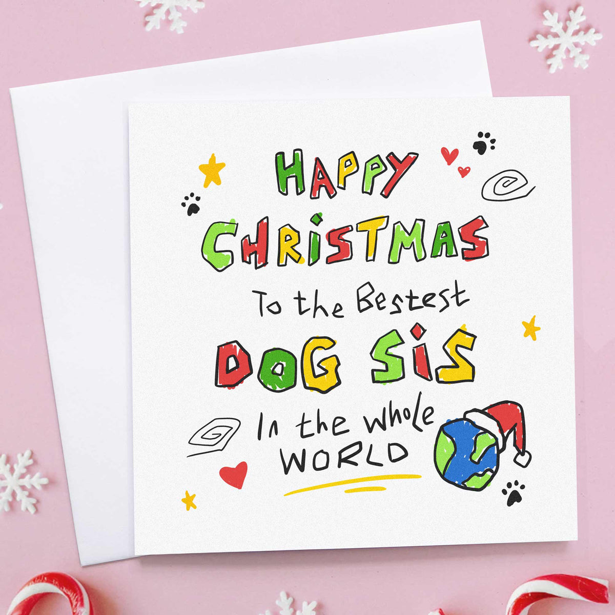 Dog Sister Christmas Cards