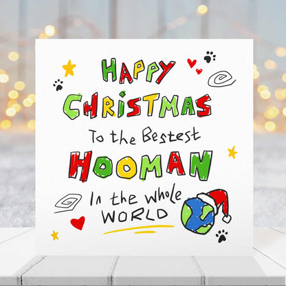 Best Dog Dad Christmas Card - Festive World