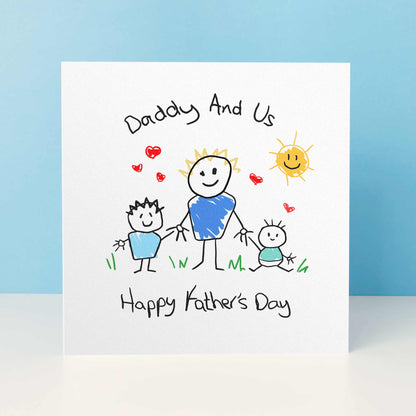 Daddy & Us Father's Day Card From Kids