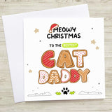 Meowy Christmas Cat Daddy Christmas Card