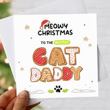 Meowy Christmas Cat Daddy Christmas Card