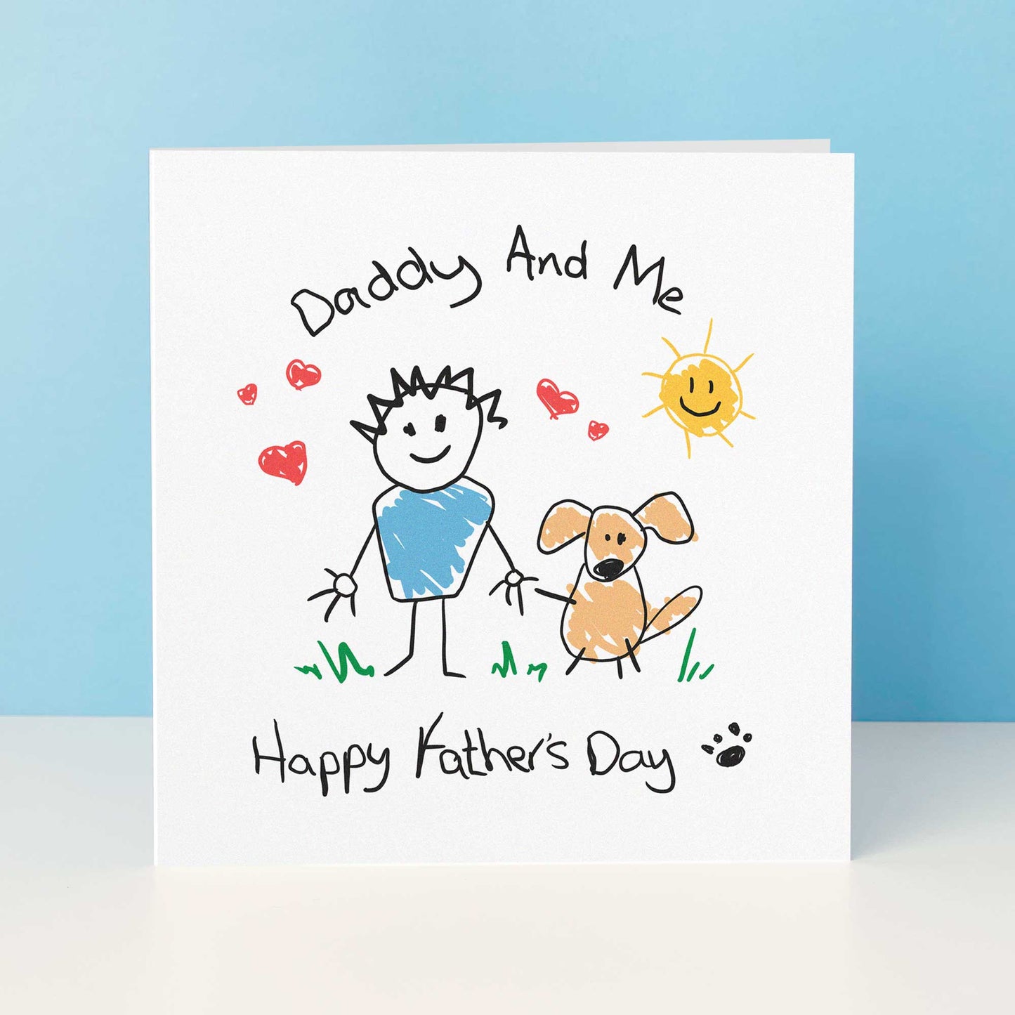 Dog Daddy & Me Fathers Day Card From The Dog