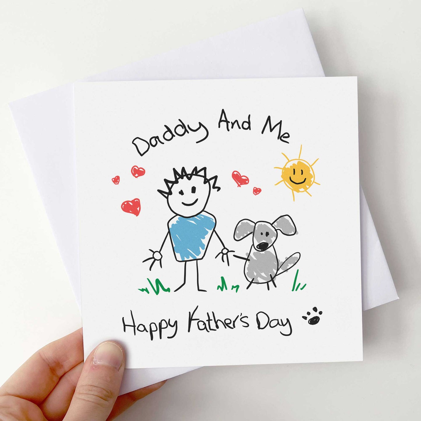 Dog Daddy & Me Fathers Day Card From The Dog