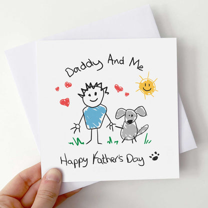 Dog Daddy & Me Fathers Day Card From The Dog
