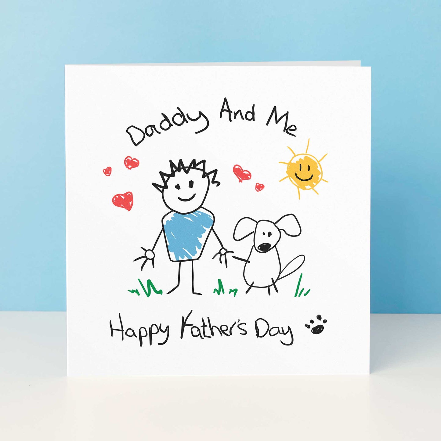 Dog Daddy & Me Fathers Day Card From The Dog