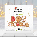 Merry Woofmas Dog Grandma Christmas Card