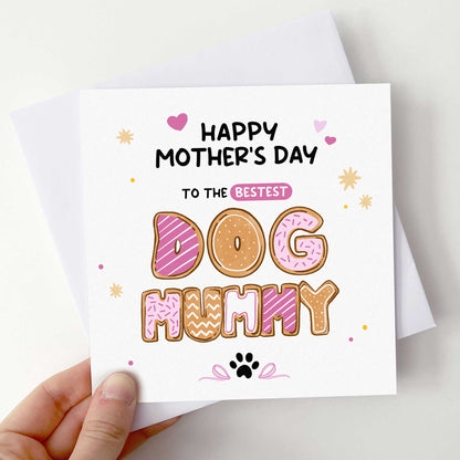 Dog Mum Mothers Day Card – From the Dog, Biscuit Design
