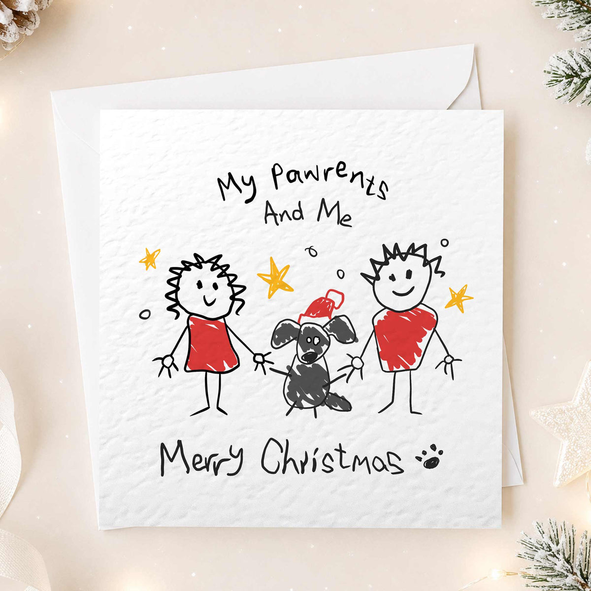 Dog Mum and Dad Christmas Card – My Dog Parents & Me