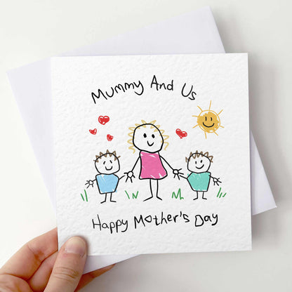 Mothers Day Card From Baby – Personalised Card From Kids – Mummy & Us