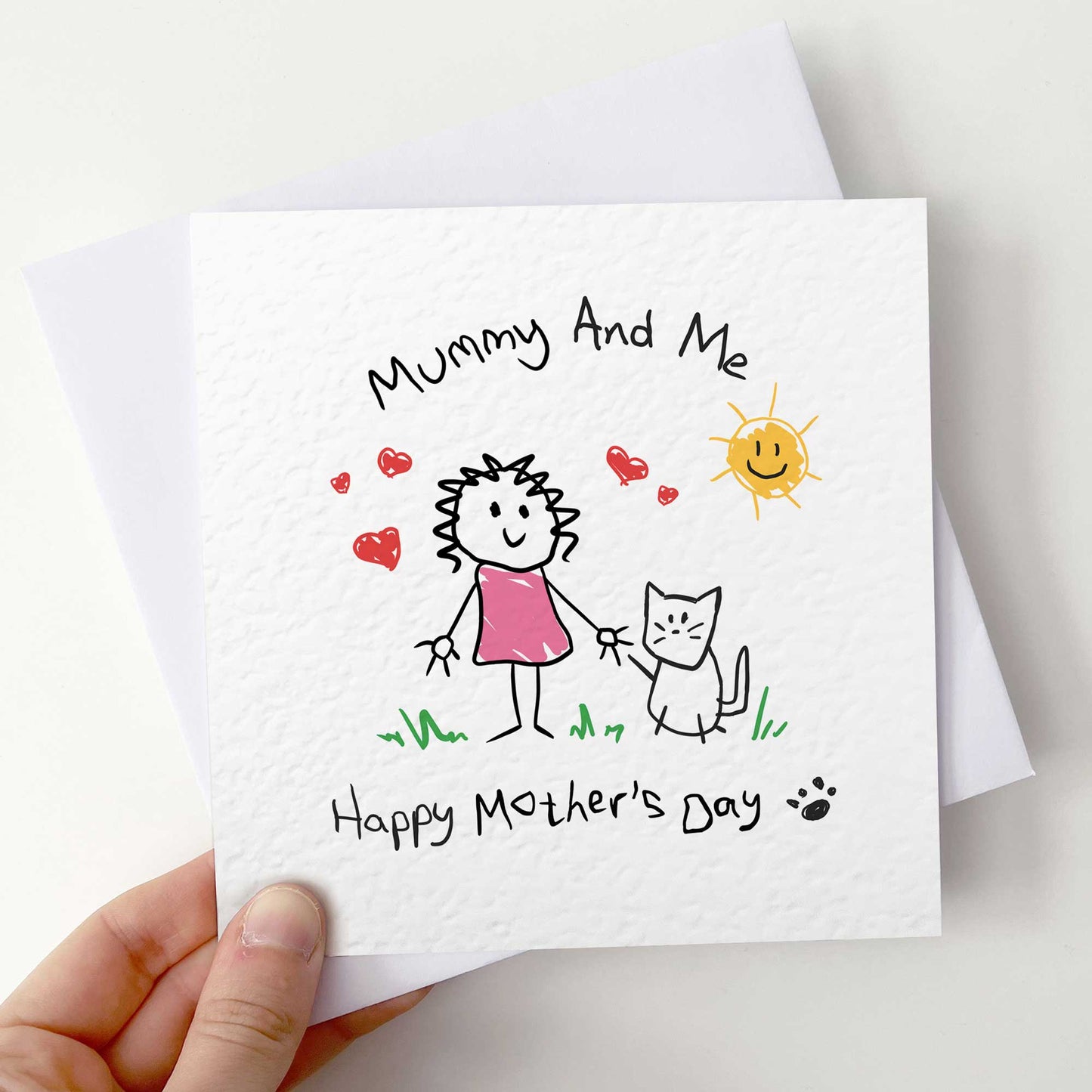 Cat Mum Mothers Day Card – Mummy & Me Card From the Cat