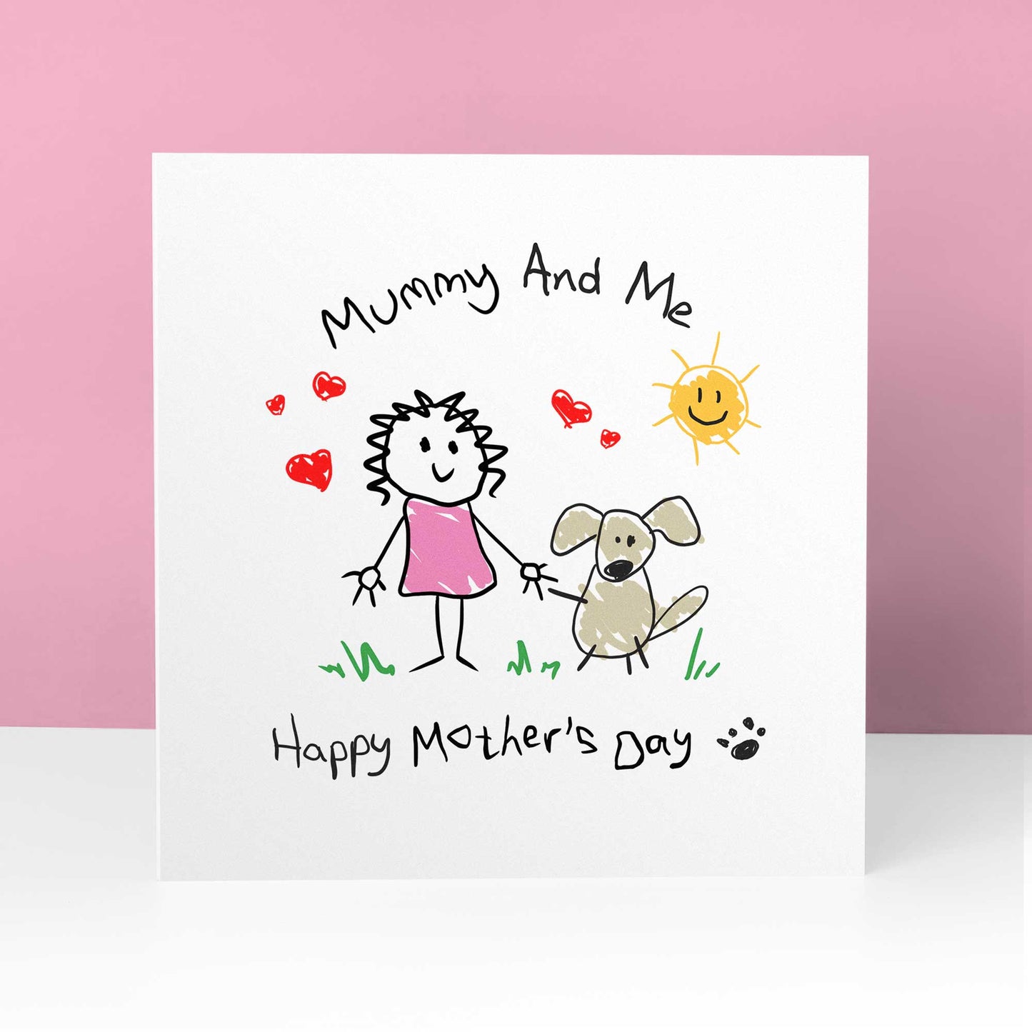 Dog Mum Mothers Day Card – Mummy & Me Cute Personalised