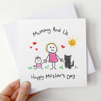 Mothers Day Card From Baby – Personalised Card From Kids – Mummy & Us