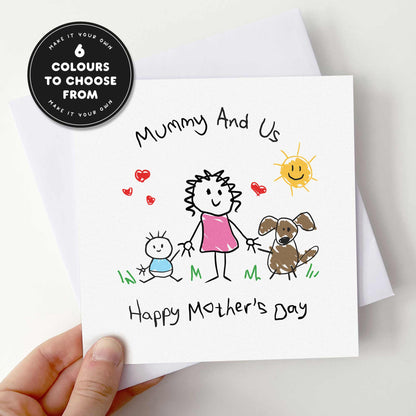 Mothers Day Card From Baby – Personalised Card From Kids – Mummy & Us