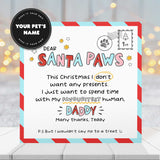 Pet Dad Santa Paws Christmas Card