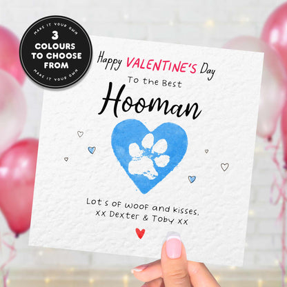 Dog Dad Valentines Card – Personalised Valentine’s Card From the Dog