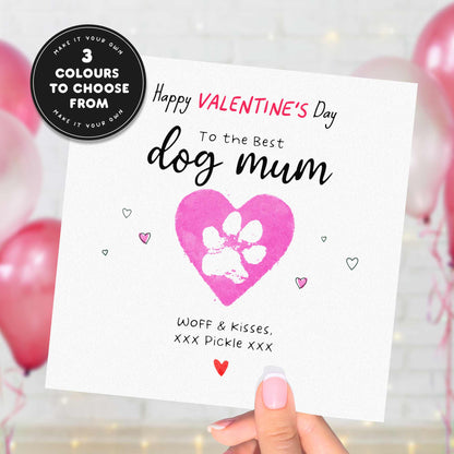 Dog Dad Valentines Card – Personalised Valentine’s Card From the Dog