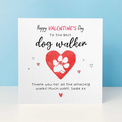 Dog Dad Valentines Card – Personalised Valentine’s Card From the Dog