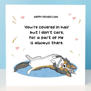 Father's day card from the shetland sheepdog sheltie