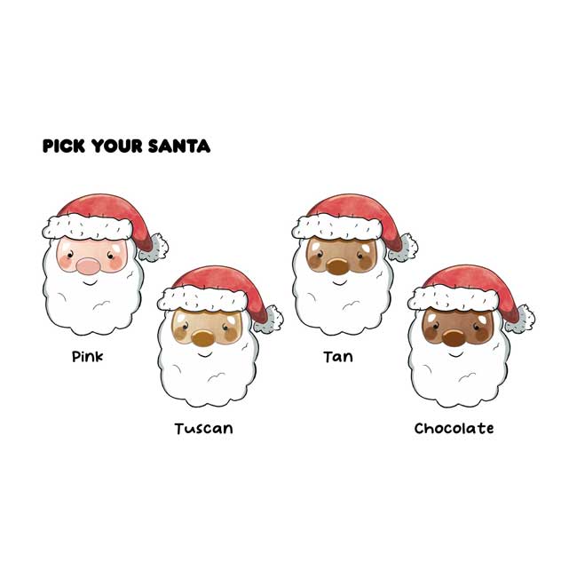 Custom Santa card with 'Merry Christmas Grandson' greeting.
