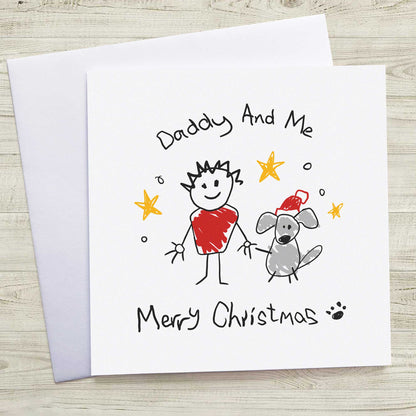 Personalised Dog Dad Christmas Card – From The Dog | Daddy & Me