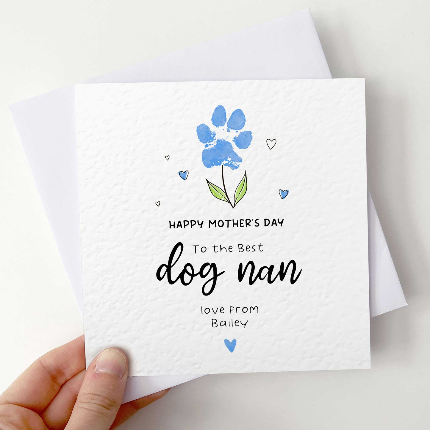 Dog Grandma Mothers Day Card – From the Dog Paw Print Card