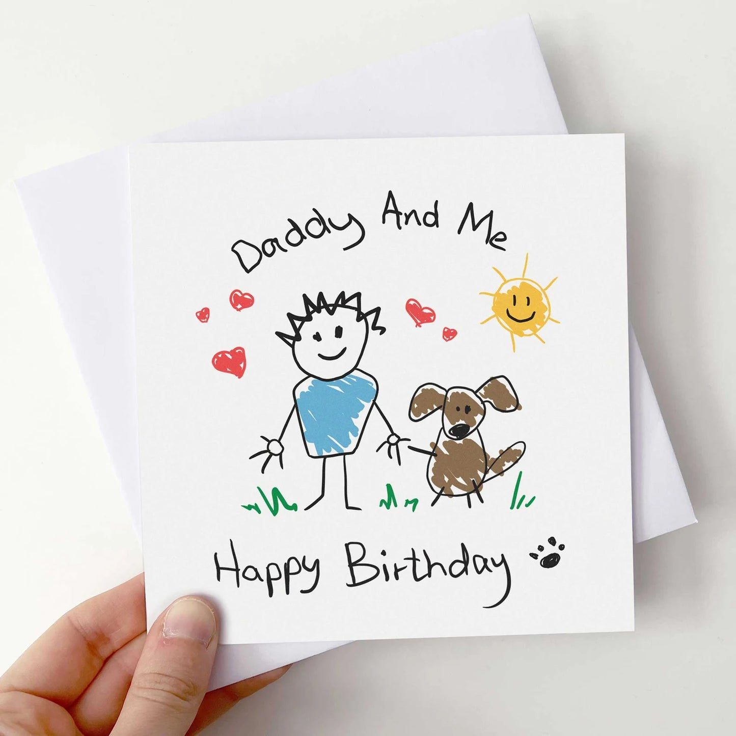 Dog Daddy & Me Birthday Card From The Dog