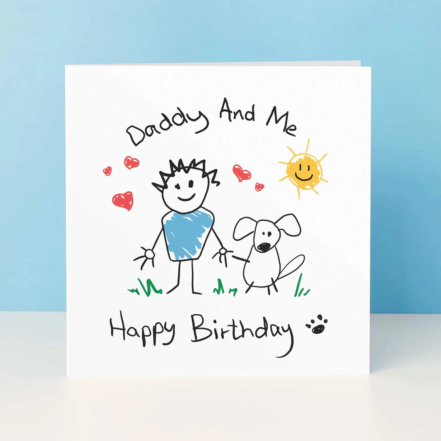 Dog Daddy & Me Birthday Card From The Dog