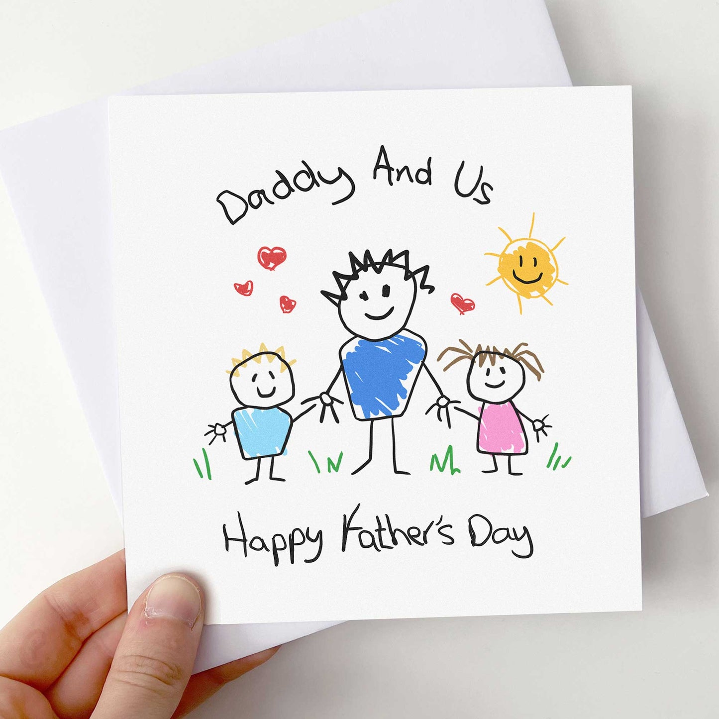 Daddy & Us Father's Day Card From Kids