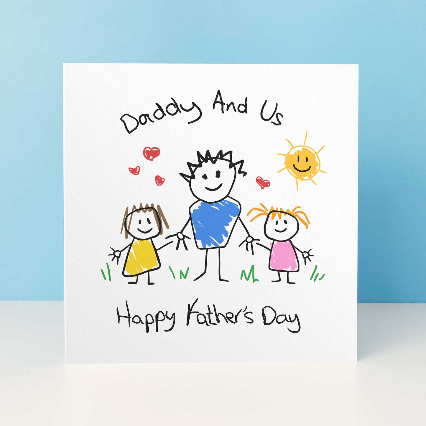 Daddy & Us Father's Day Card From Kids