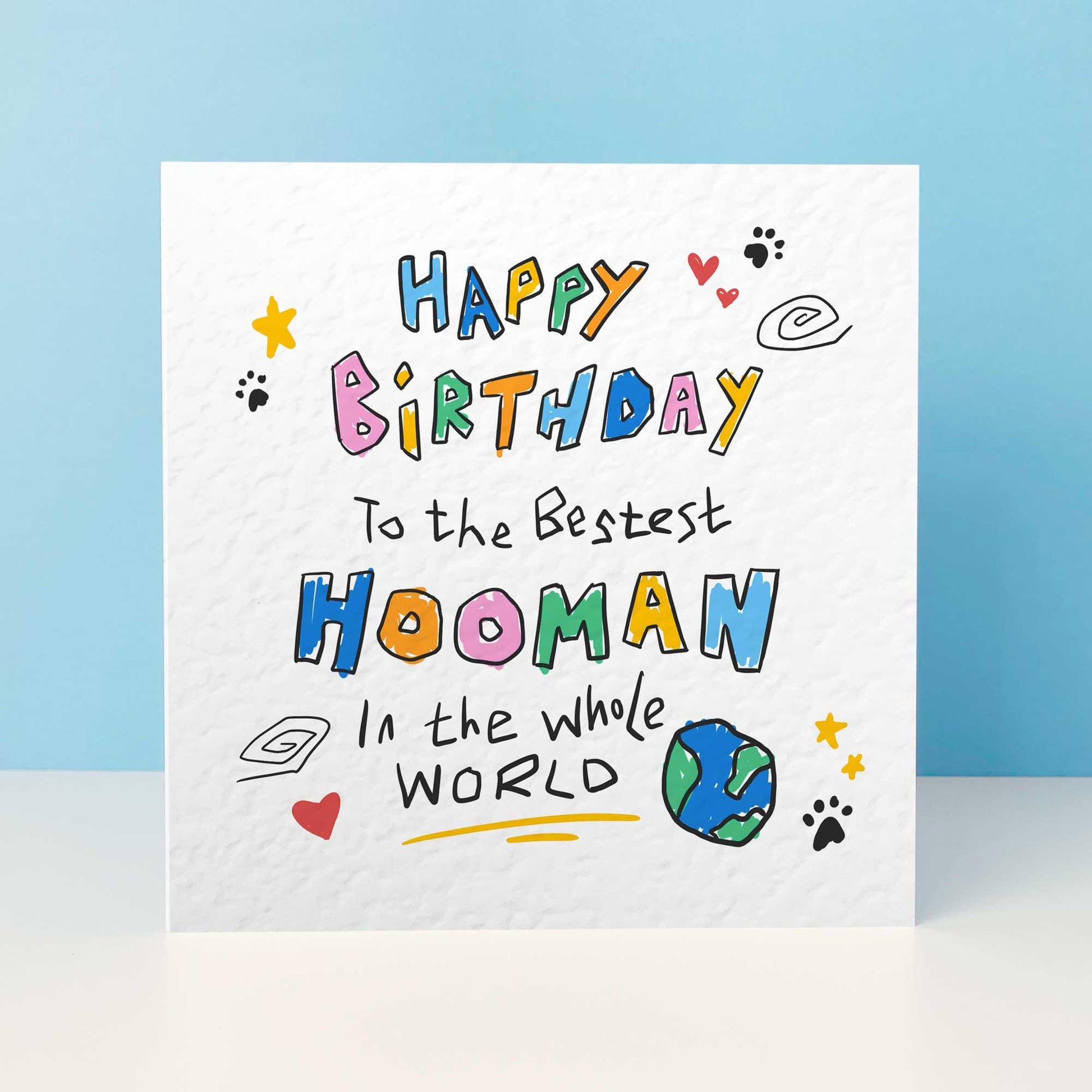 Dog Dad Birthday Card From the Dog, Personalised Birthday Card From the Pets