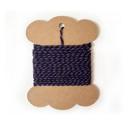 Purple and black twisted twine for baking and packaging.