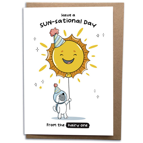Sunsational Birthday Card From The Dog