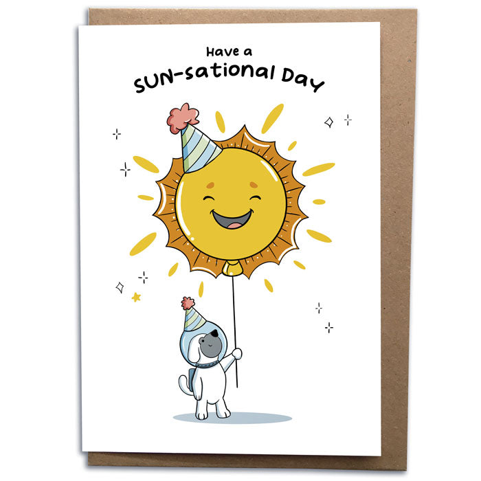 Sunsational Birthday Card From The Dog