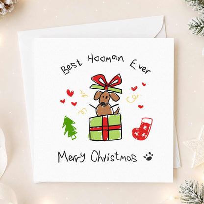 Best Dog Daddy Christmas Card – Gift From the Dog