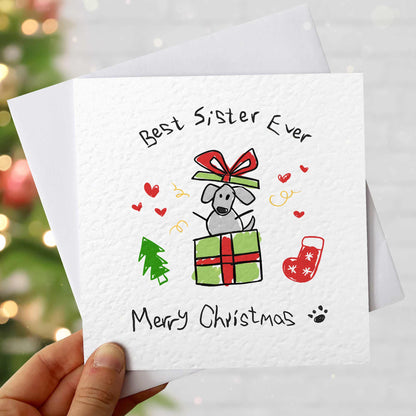 Best Dog Daddy Christmas Card – Gift From the Dog