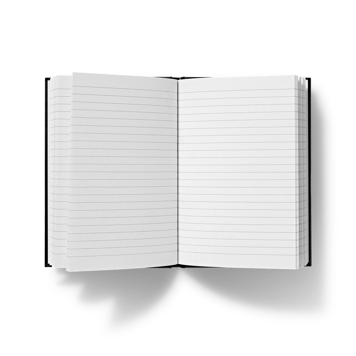 Custom A5 hardcover journal with a geometric star design on the cover.