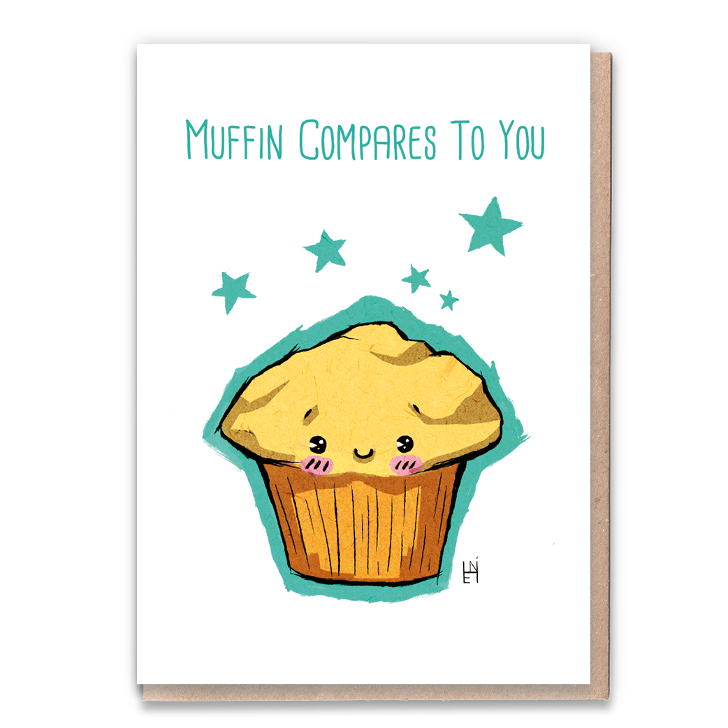 Greeting card with punny phrase celebrating someone's uniqueness.