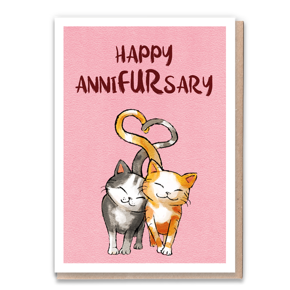 Anniversary card with pun 