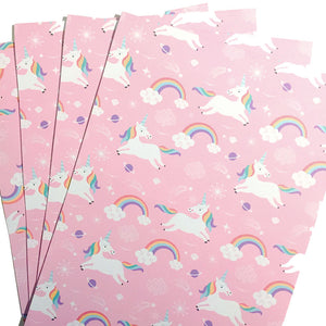 Unicorn and Rainbow Wrapping Paper